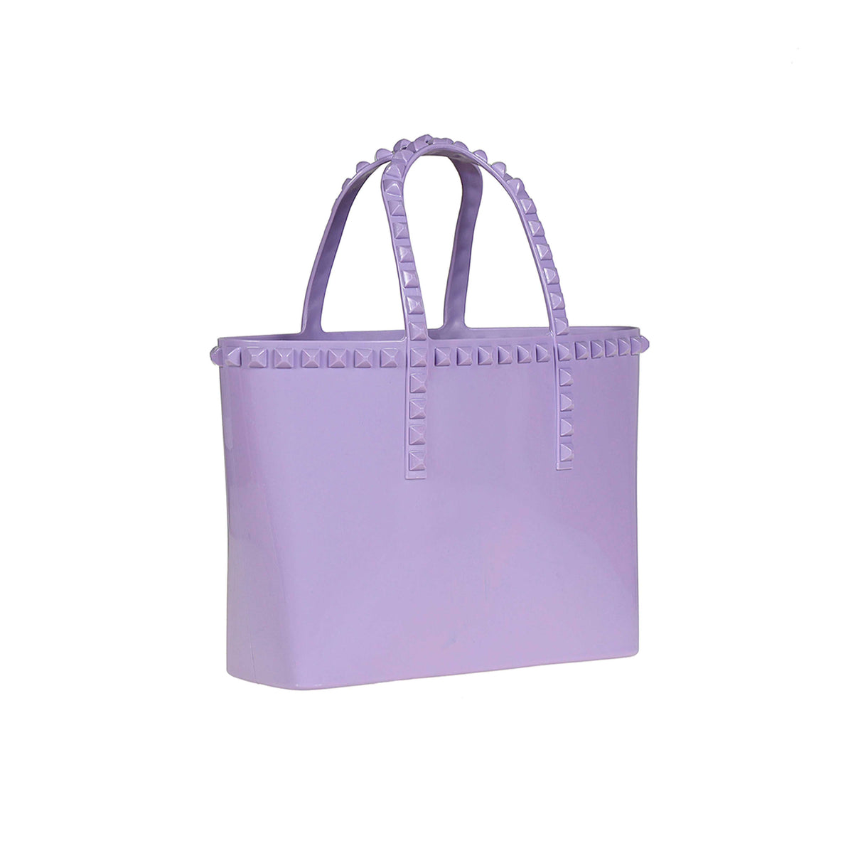 Violet jelly beach tote bags from Carmen Sol