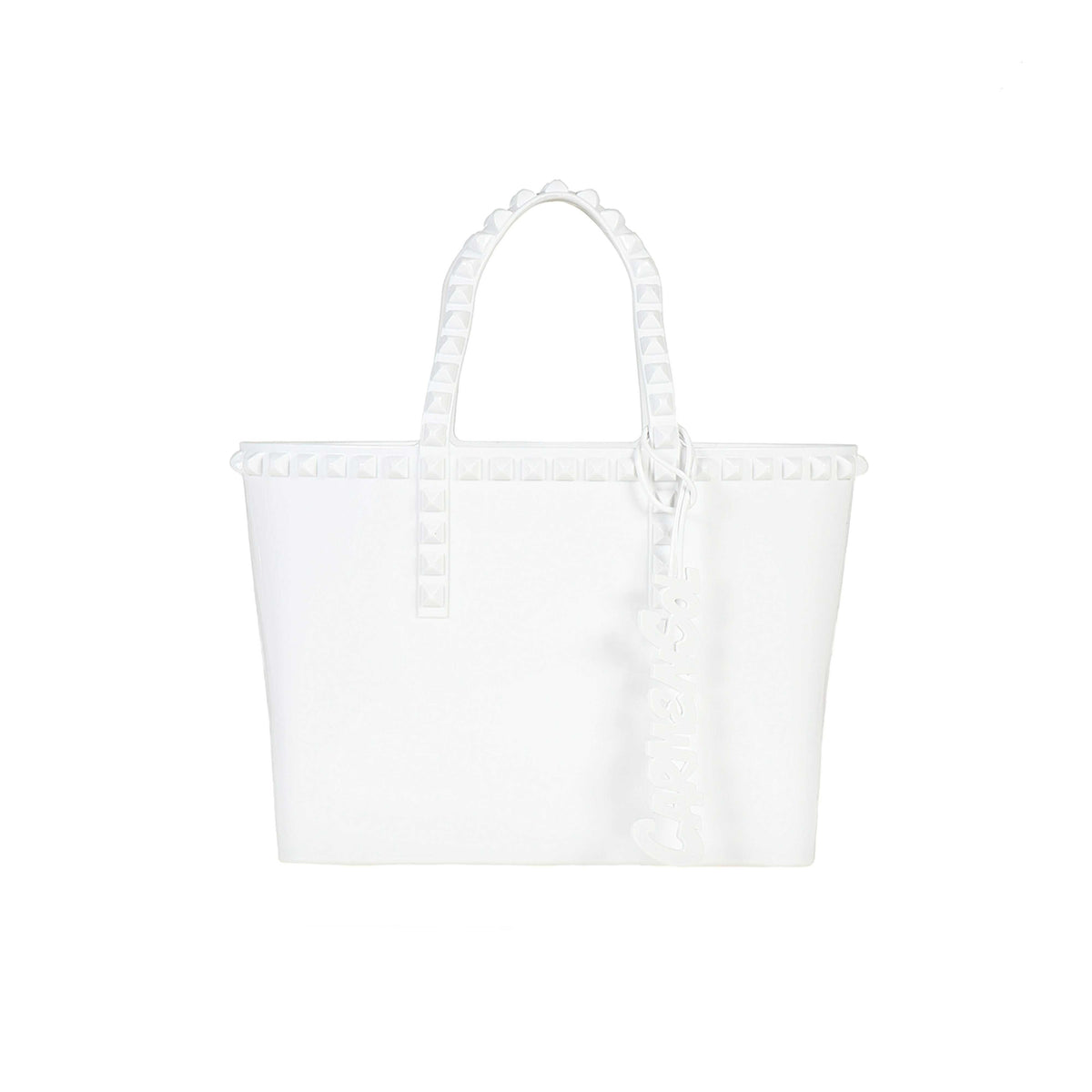 Made in Italy jelly bags in color white with Carmen Sol charm