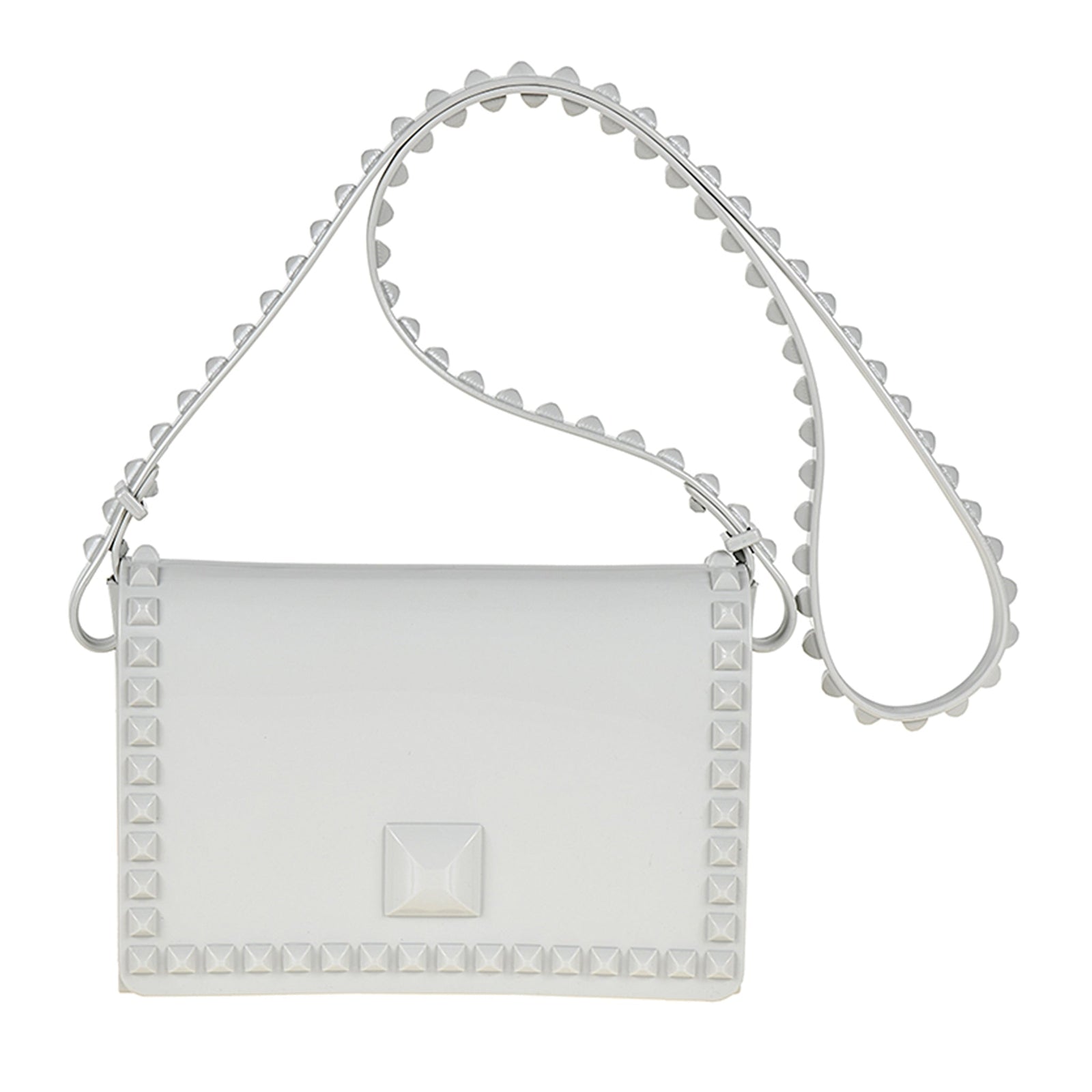 Sustainable white jelly purse perfect for the beach and beyond