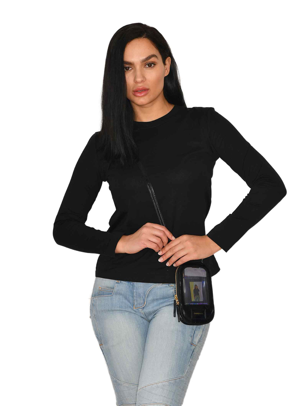 Gio smartphone holder in color black