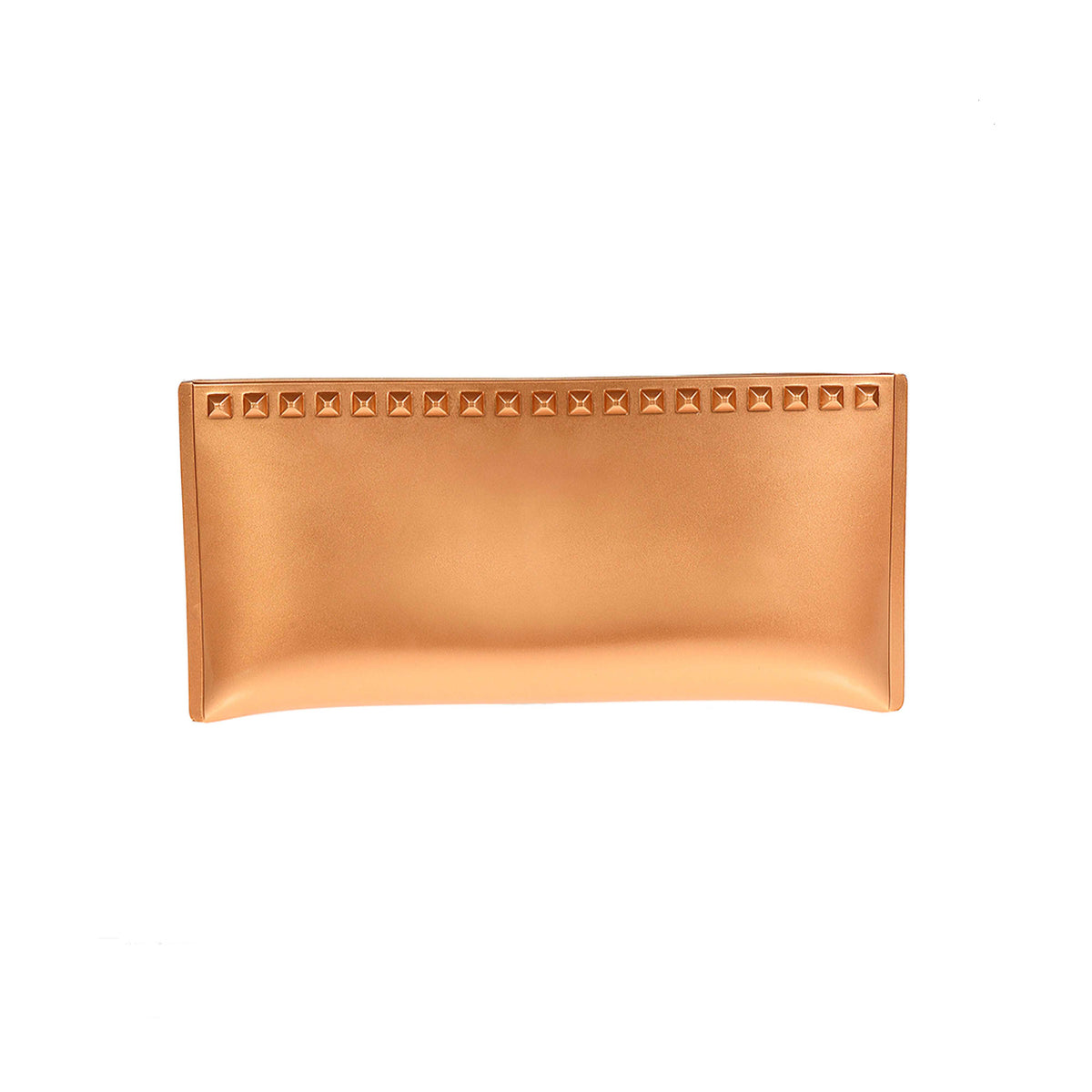 Julian metallic studded purse in color rose gold