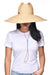 Carmen Sol natural raffia bucket hat in color nude