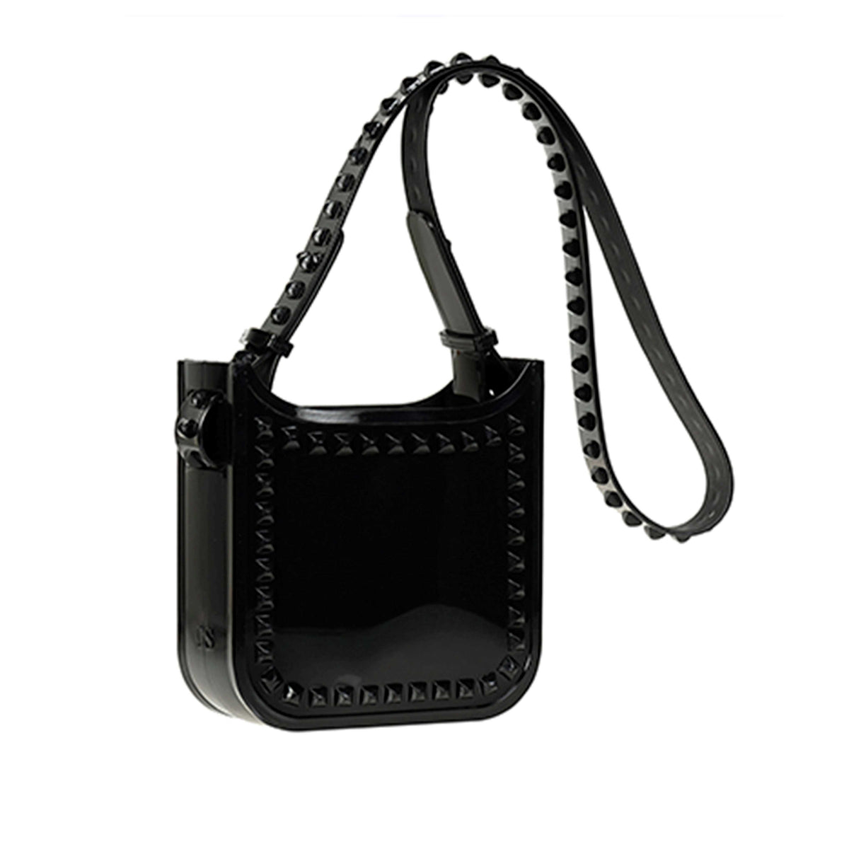 Black Lisa studded small purse crossbody goes well with any outfit