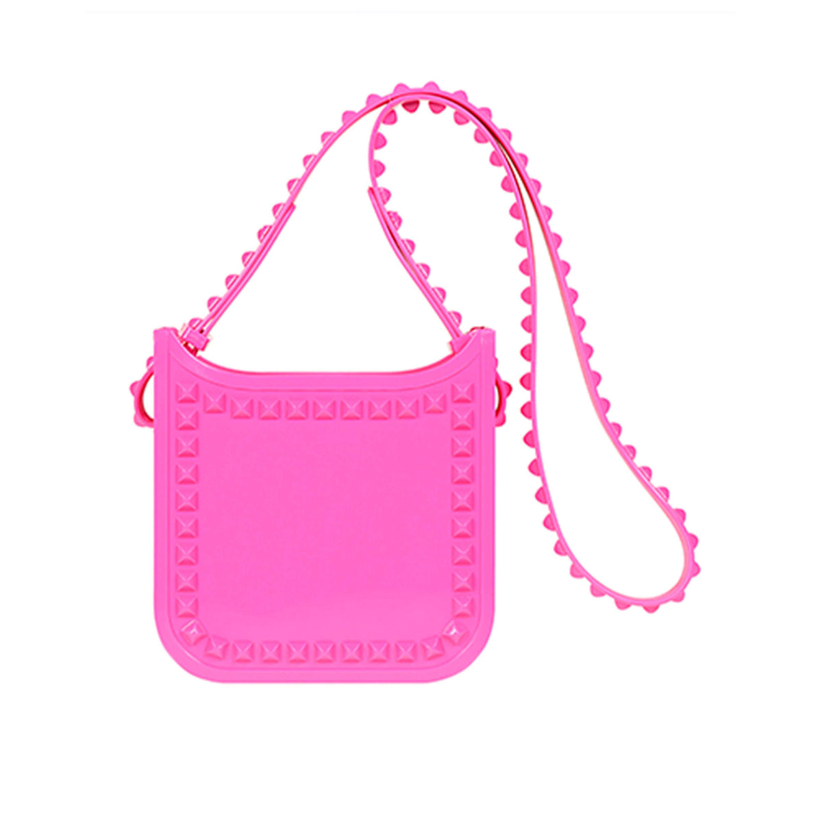 Fuchsia Carmen Sol jelly crossbody purse