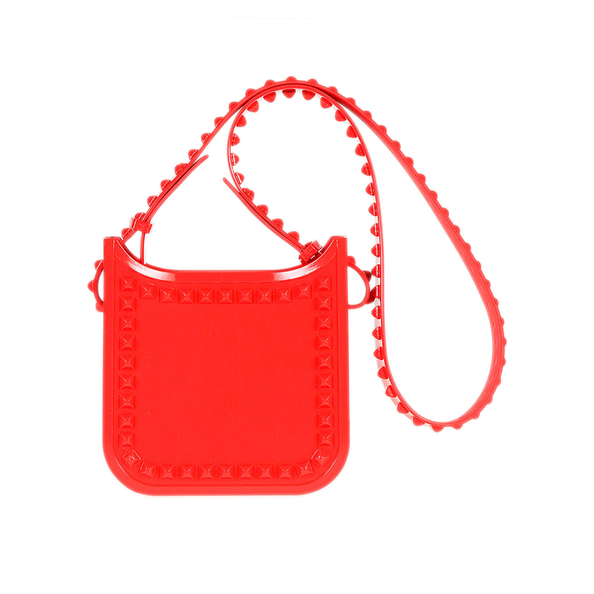 Perfect handsfree jelly purse in color red from Carmen Sol