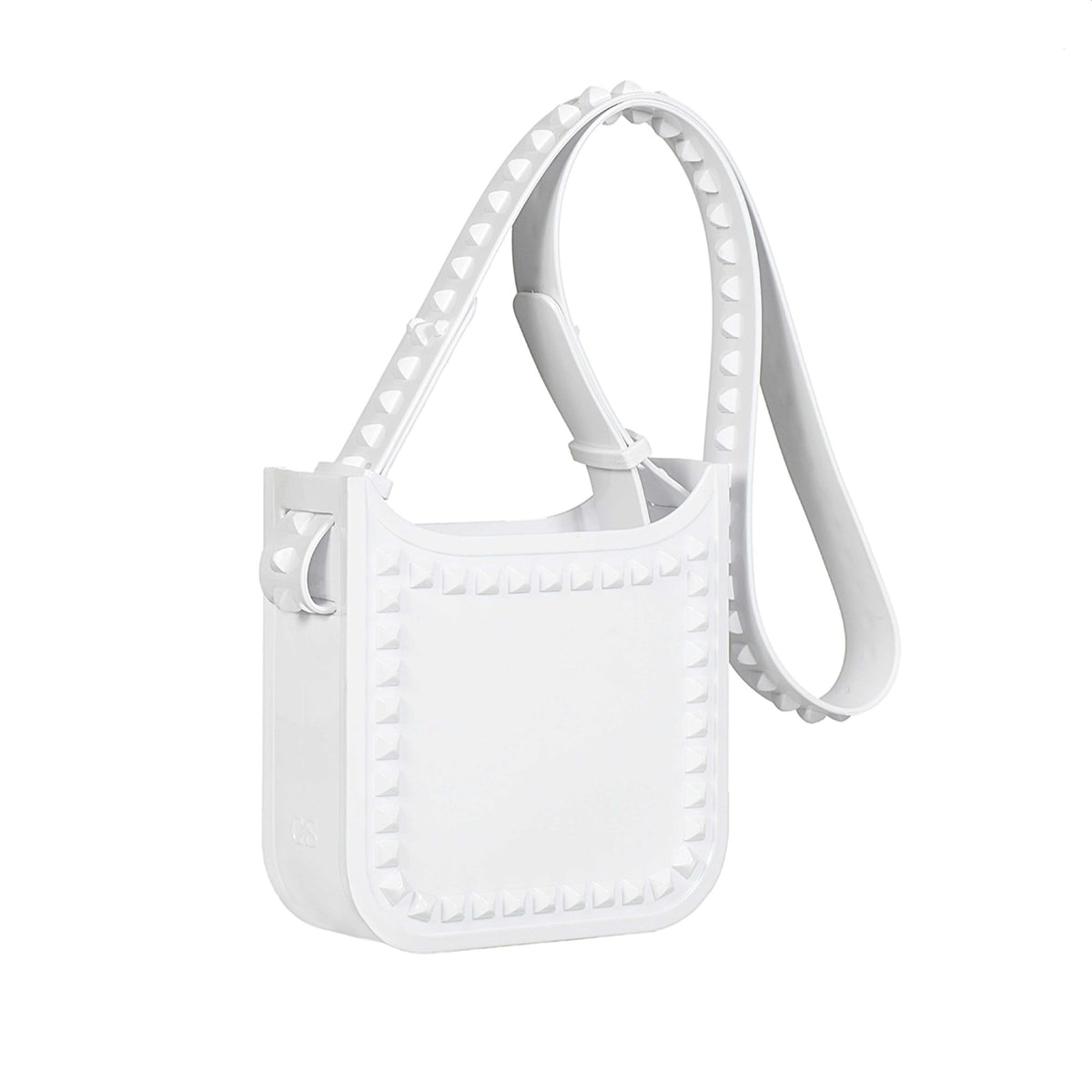 White studded Carmen Sol Lisa purse 