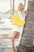 Carmen Sol yellow jelly sandals, the tote bags for beach