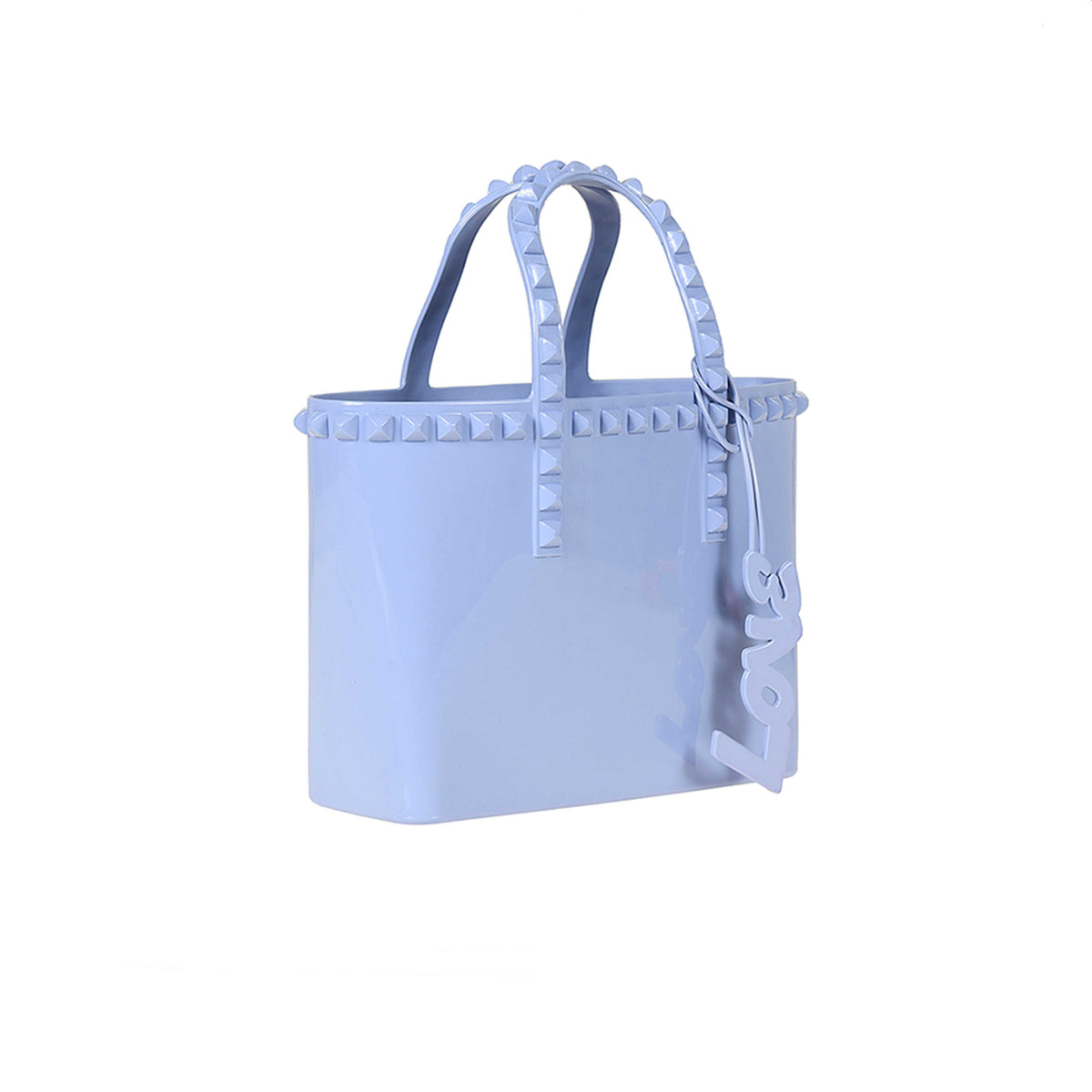 Micro mini beach bags for women in color baby blue
