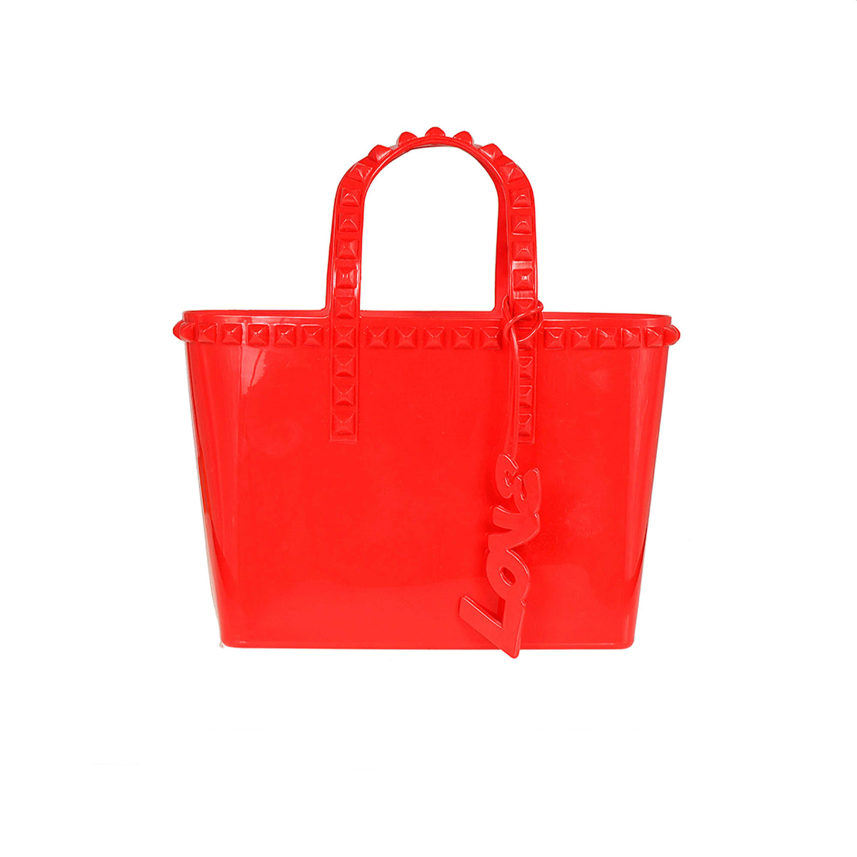Micro mini red jelly tote perfect to go with the Melissa shoes