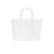 White micro mini jelly tote perfect for the kids