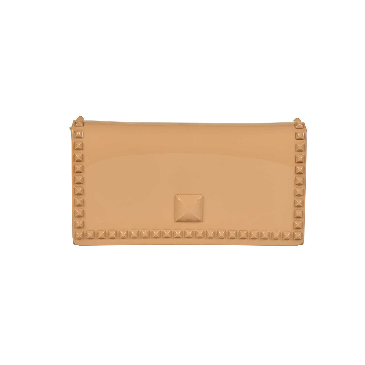 Sustainable nude studded purse from Carmen Sol