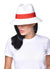 handmade Carmen Sol Dolores sun hat in color red