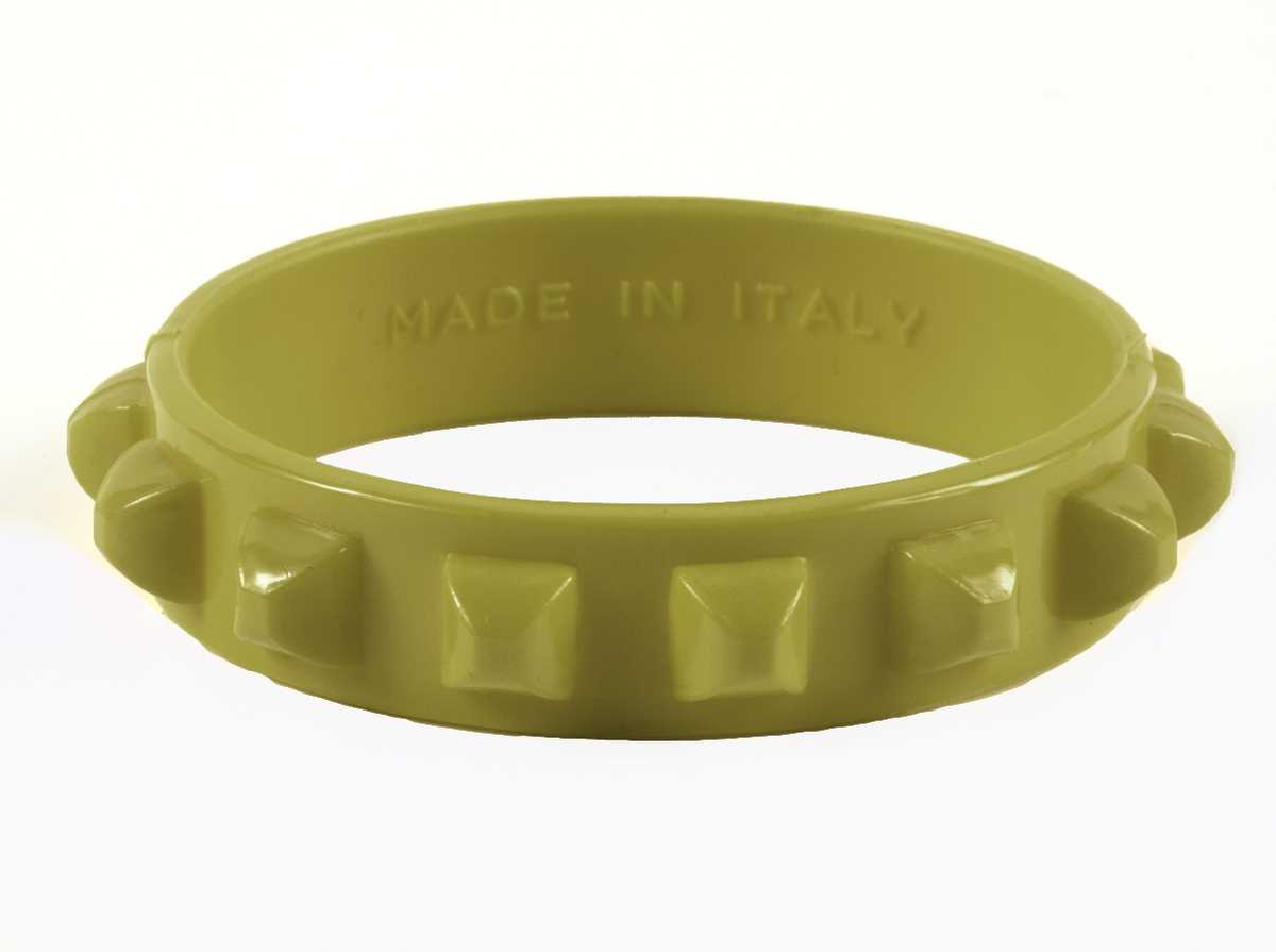 Olive green jelly studded bracelets rose scented on sale
