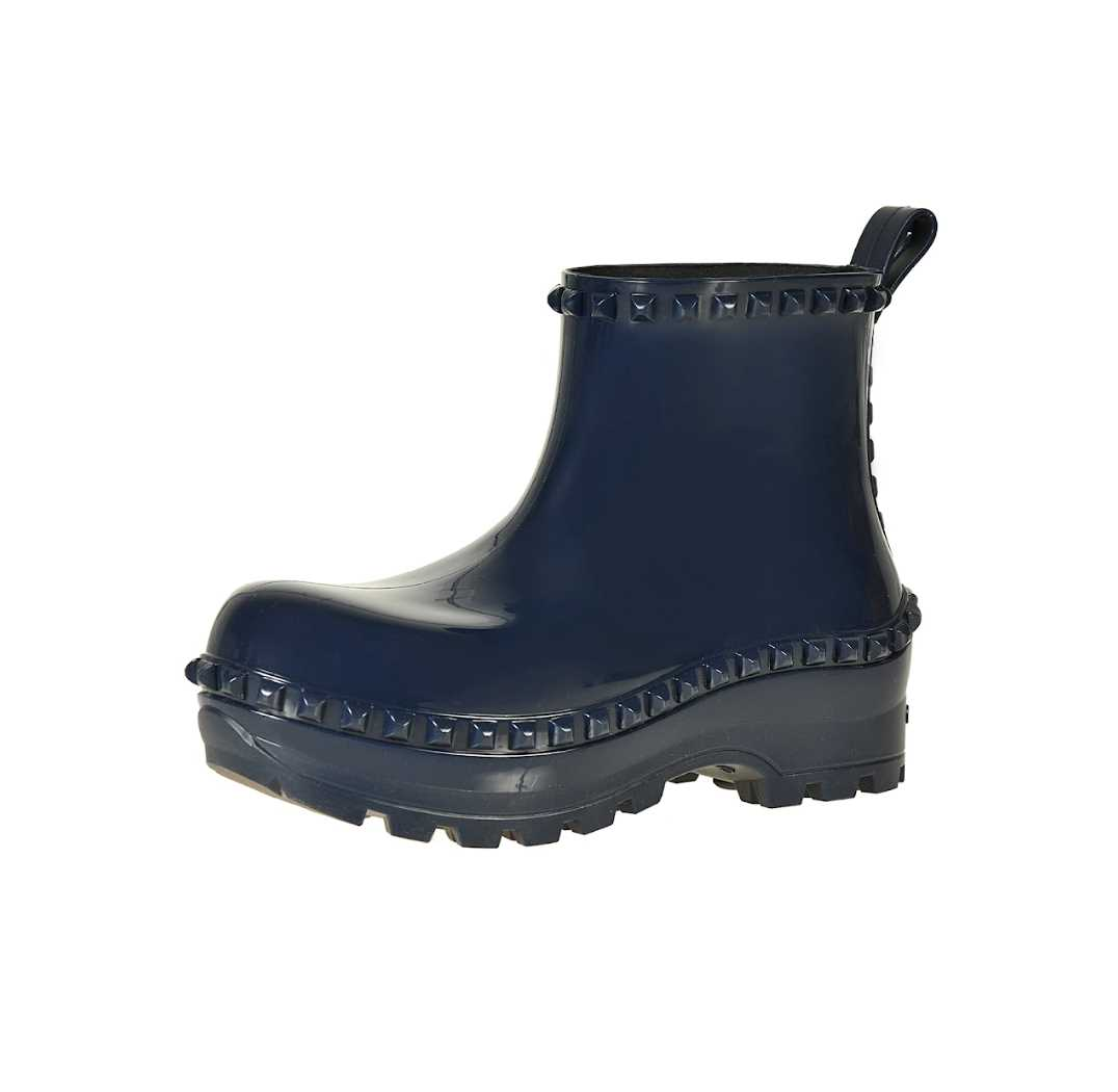 Carmen Sol navy blue jelly Bottega boots 