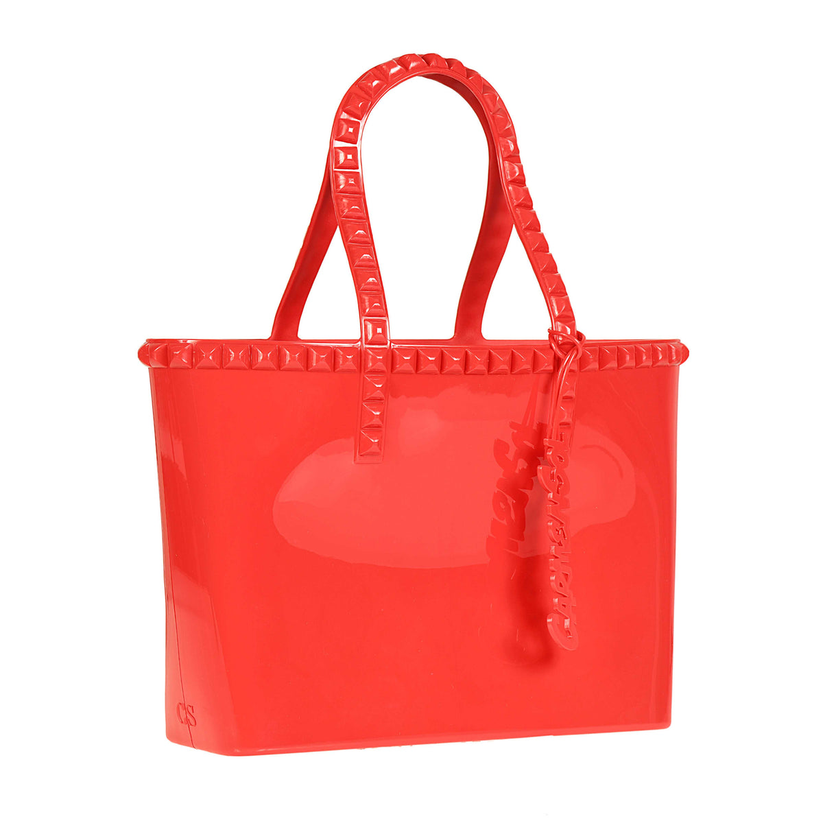 Seba red jumbo studs big purses from Carmen Sol