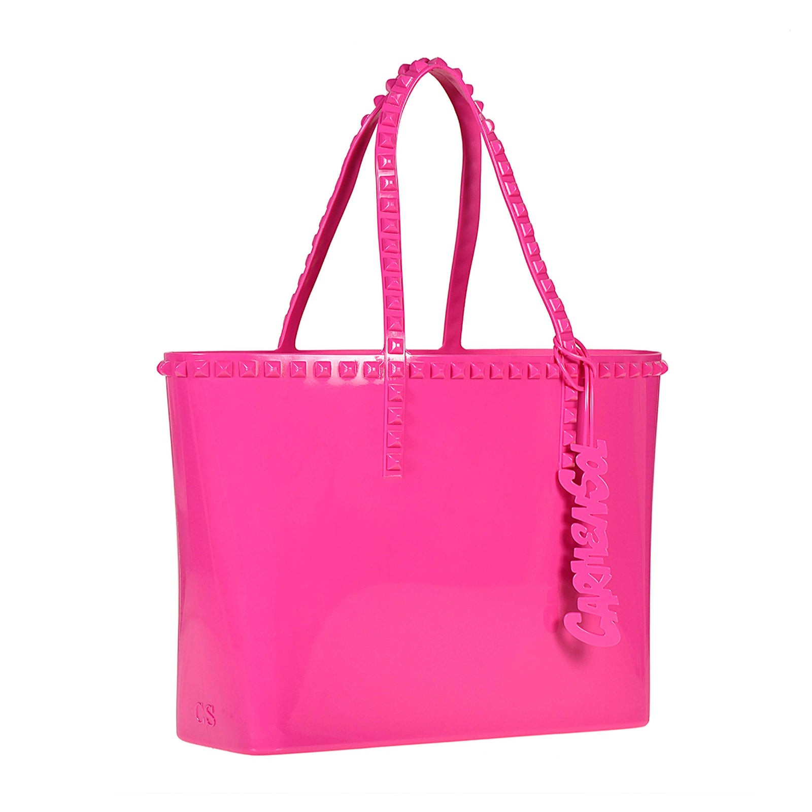Seba studded beach purse for womens in color fuchsia
