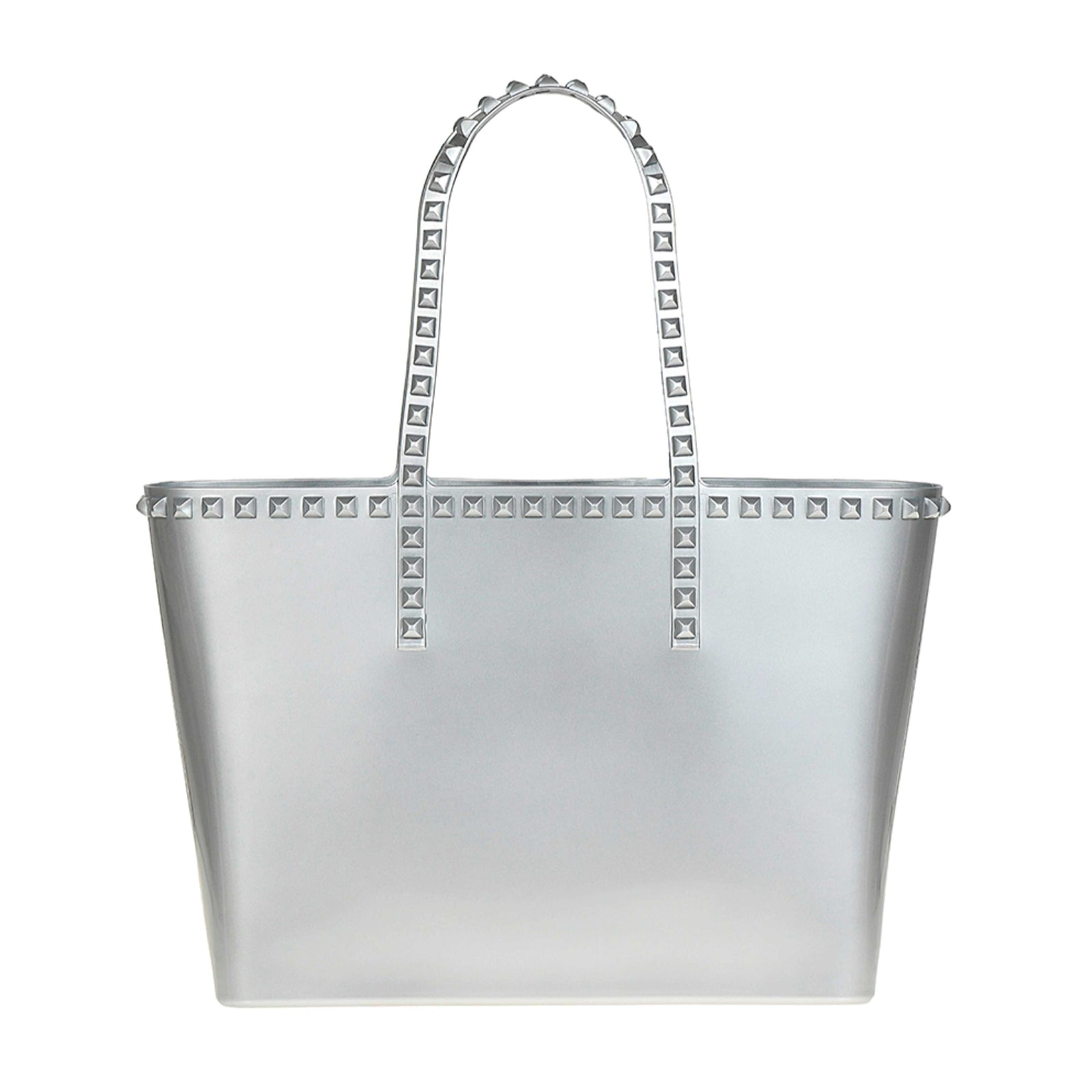 Seba beach bags for women in color silver