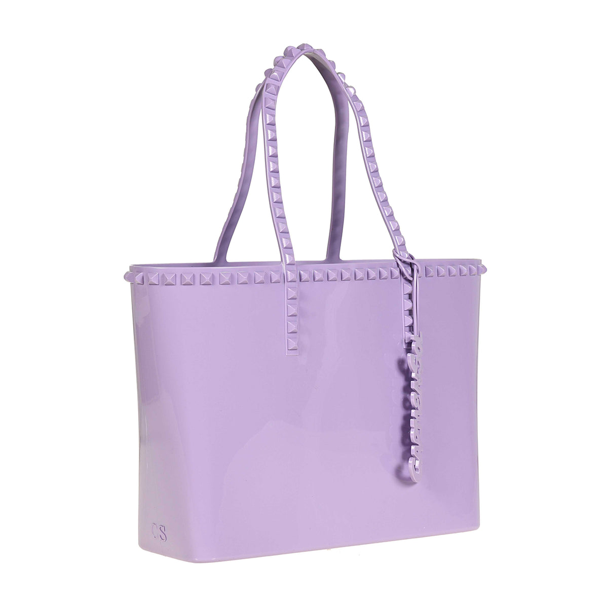 Seba studded beach purse in color violet from Carmen Sol