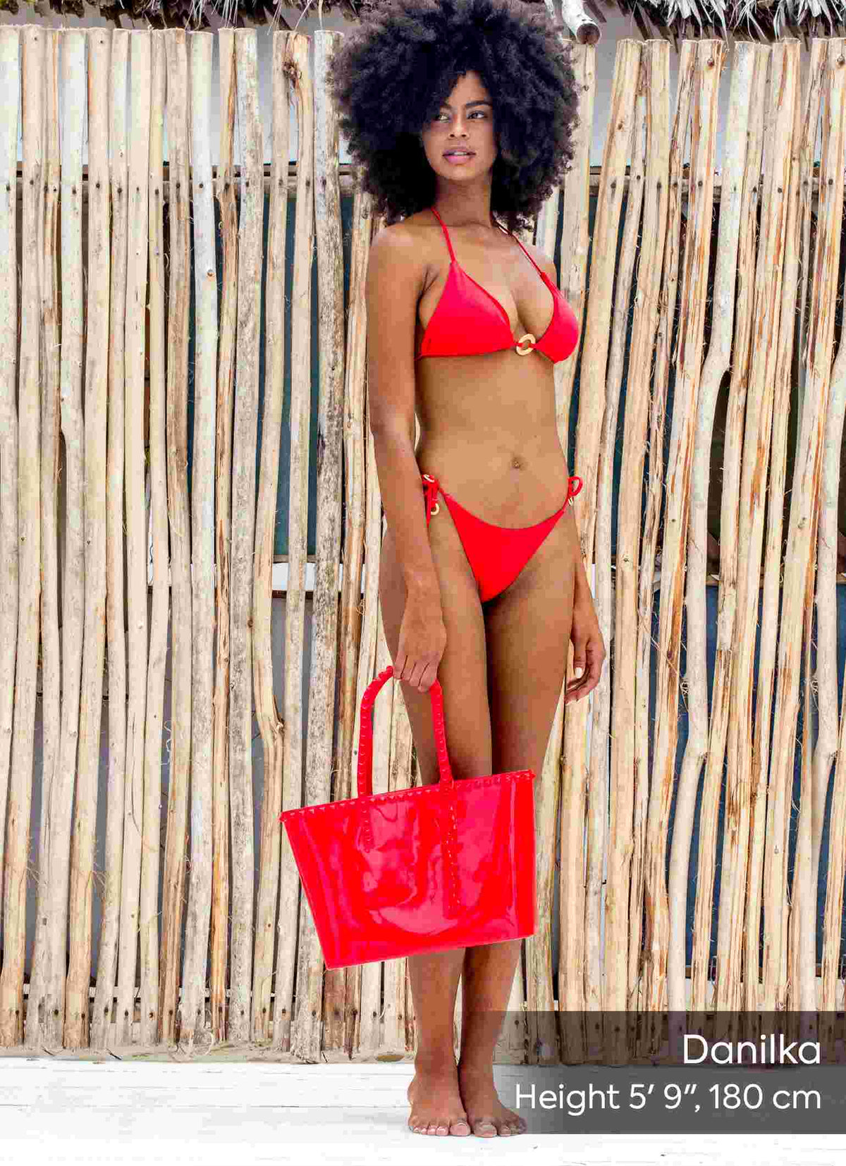 Waterproof Seba beach purse in color red