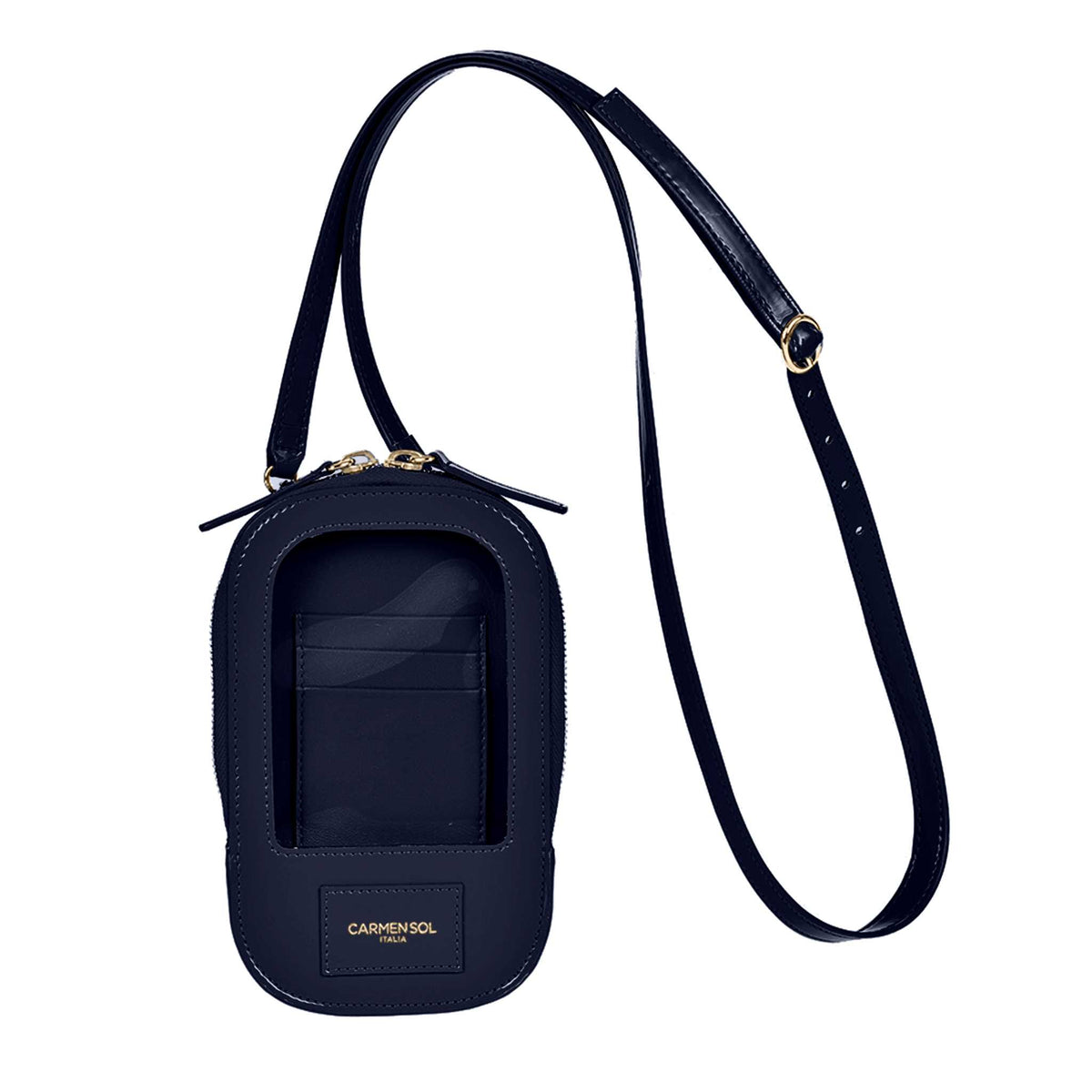 Gio smartphone holder in color navy blue from Carmen Sol