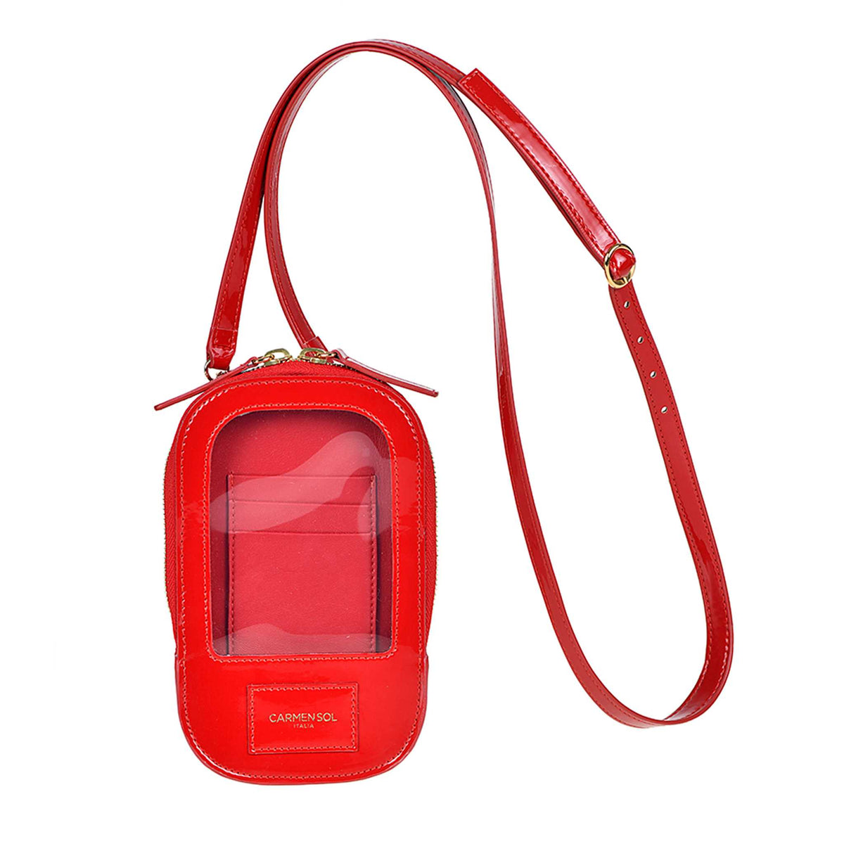 Red Gio smartphone holder from Carmen Sol