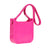 Toni rubber beach bag with studs in color fuchsia