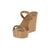 Nude jelly platform sandals with studded design from Carmen Sol