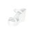 Carmen Sol jelly wedge white sandals, summer sandals for women