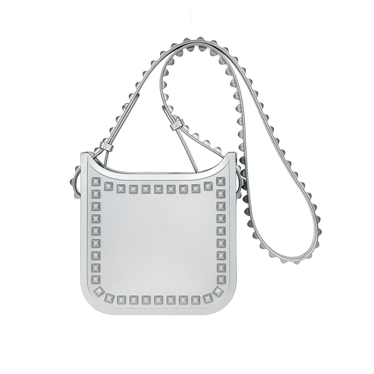 Handsfree Lisa small crossbody purse from Carmen Sol on sale in color silver