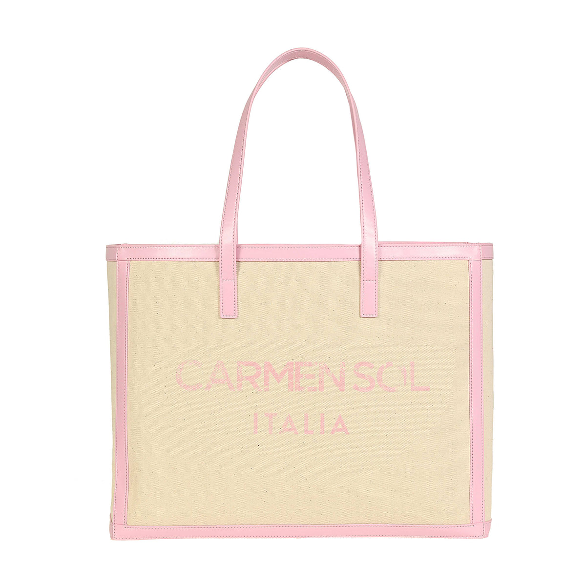 baby pink Roma large tote from Carmen Sol