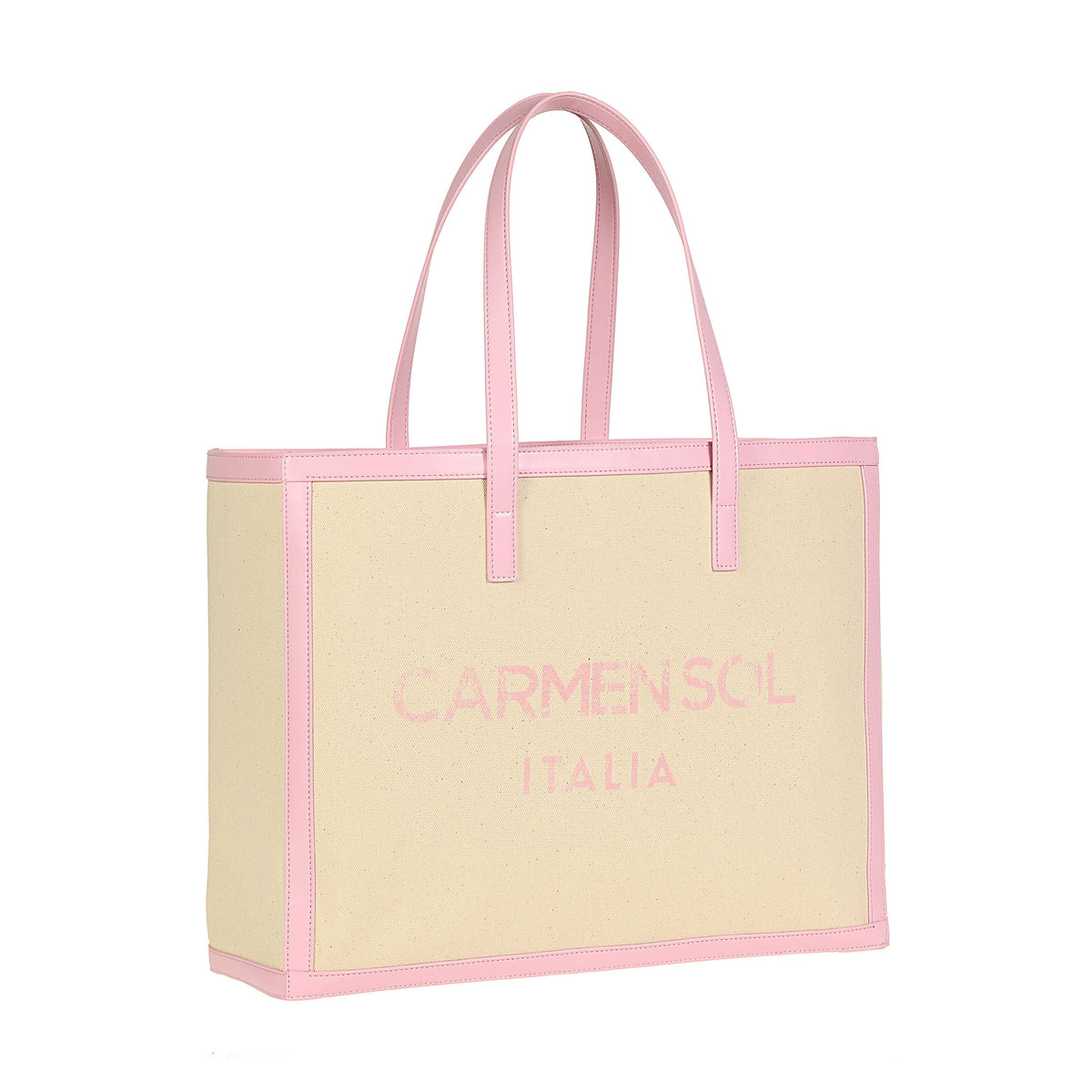 baby pink Roma large tote bags from Carmen Sol