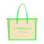 Neon green large tote bags for women perfect for city 