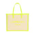 Vegan Carmen Sol large tote bags made from canvas material in color neon yellow