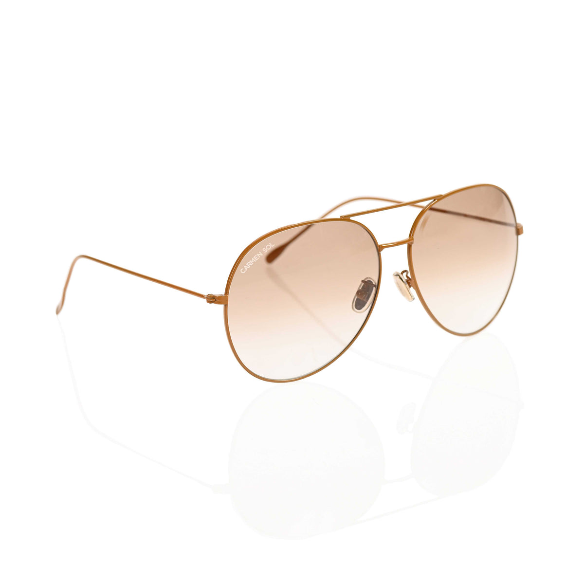 Nude sunglasses for women from Carmen Sol, Aviator sunglasses