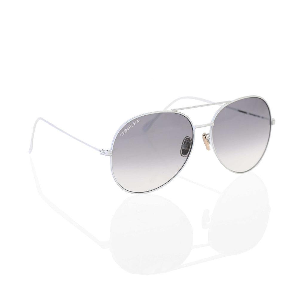 Aviator 2025 white sunglasses