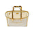 Inner view of gold large tote bags for women