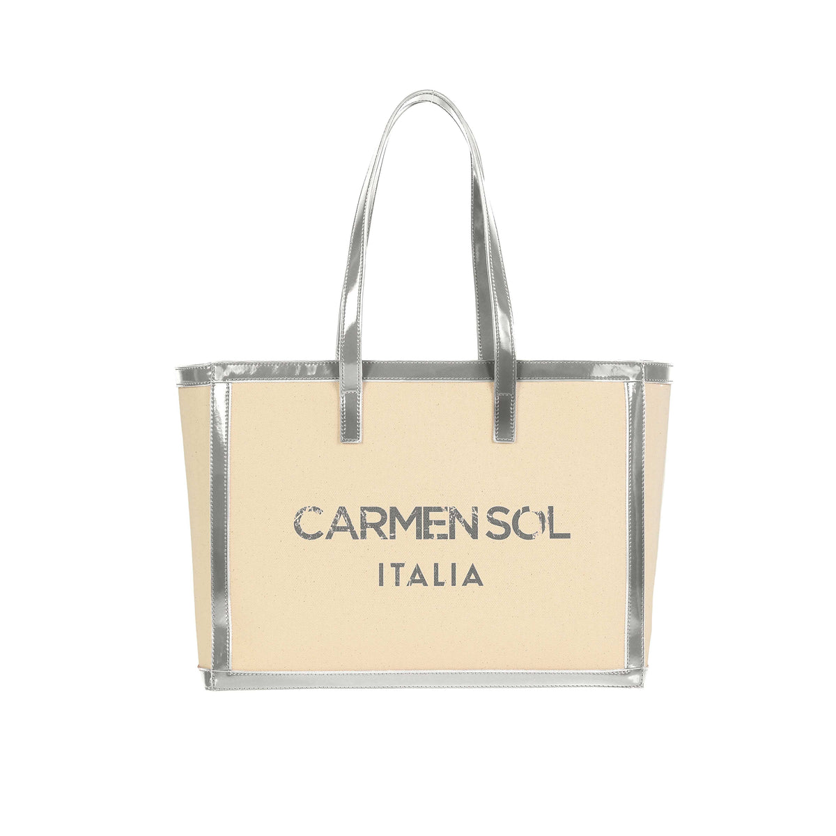 Capri large purse in silver from Carmen Sol