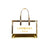 Made in Italy clear beach bags for women in color gold