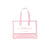 Baby pink Venezia Carmen Sol clear beach bags for women