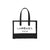 Mini clear beach bags for women in color black