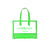 Carmen Sol mini canvas beach bags for women in color neon green