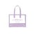 Sustainable Carmen Sol clear beach bags for women in color violet