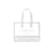 Made in Italy Carmen Sol clear beach bags for women in color white