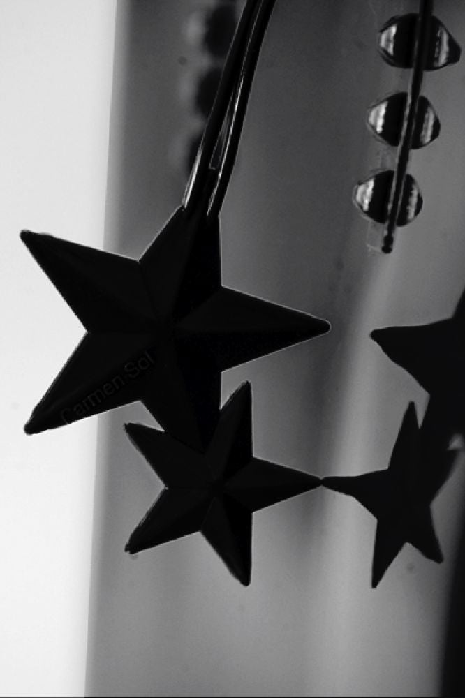 black Stella Jelly purse charms which are sustainable falling star