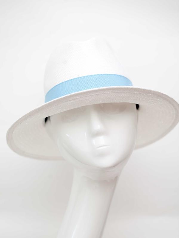Baby blue Carmen Sol Dolores wide brim sun hat