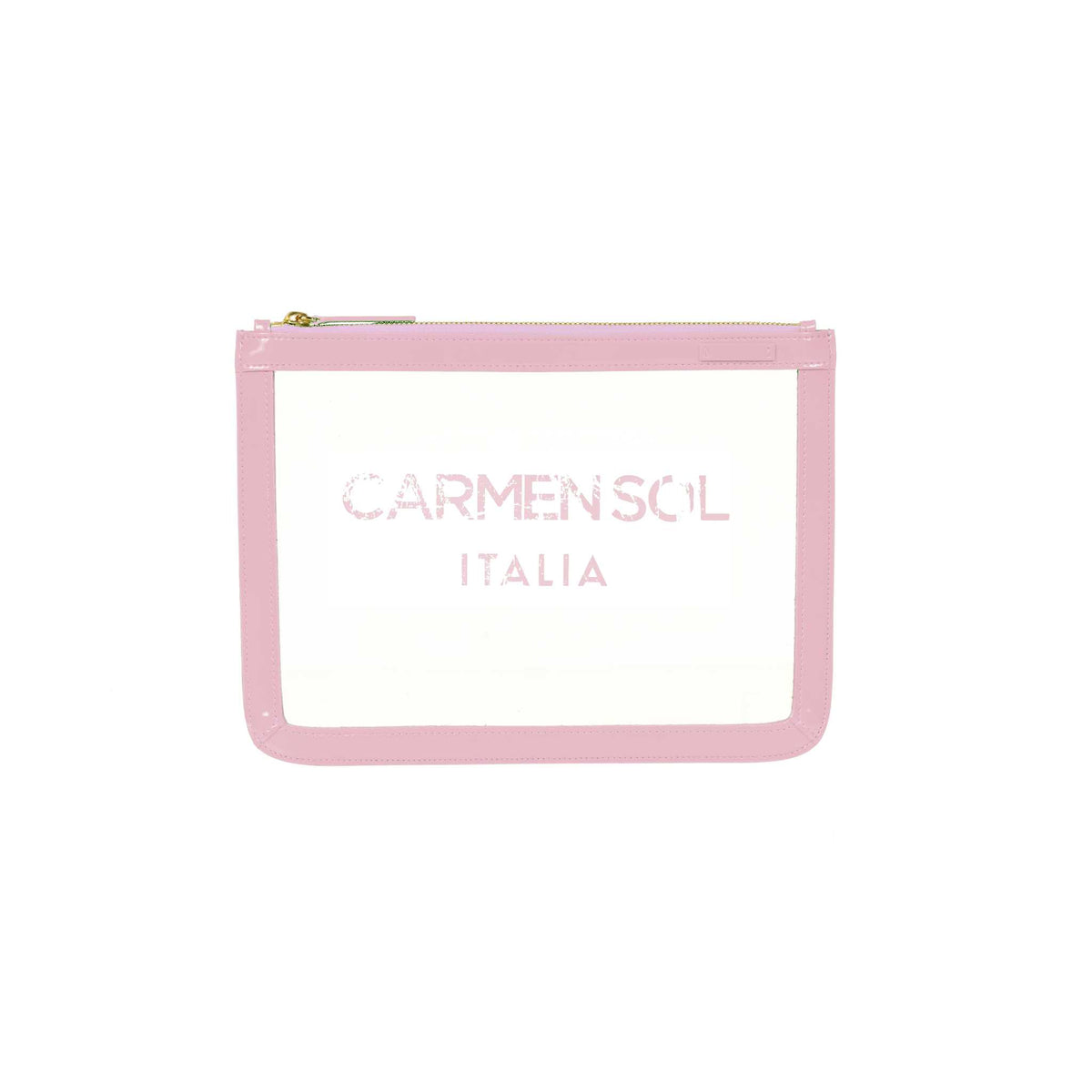 Baby pink clear Italian Purse from Carmen Sol