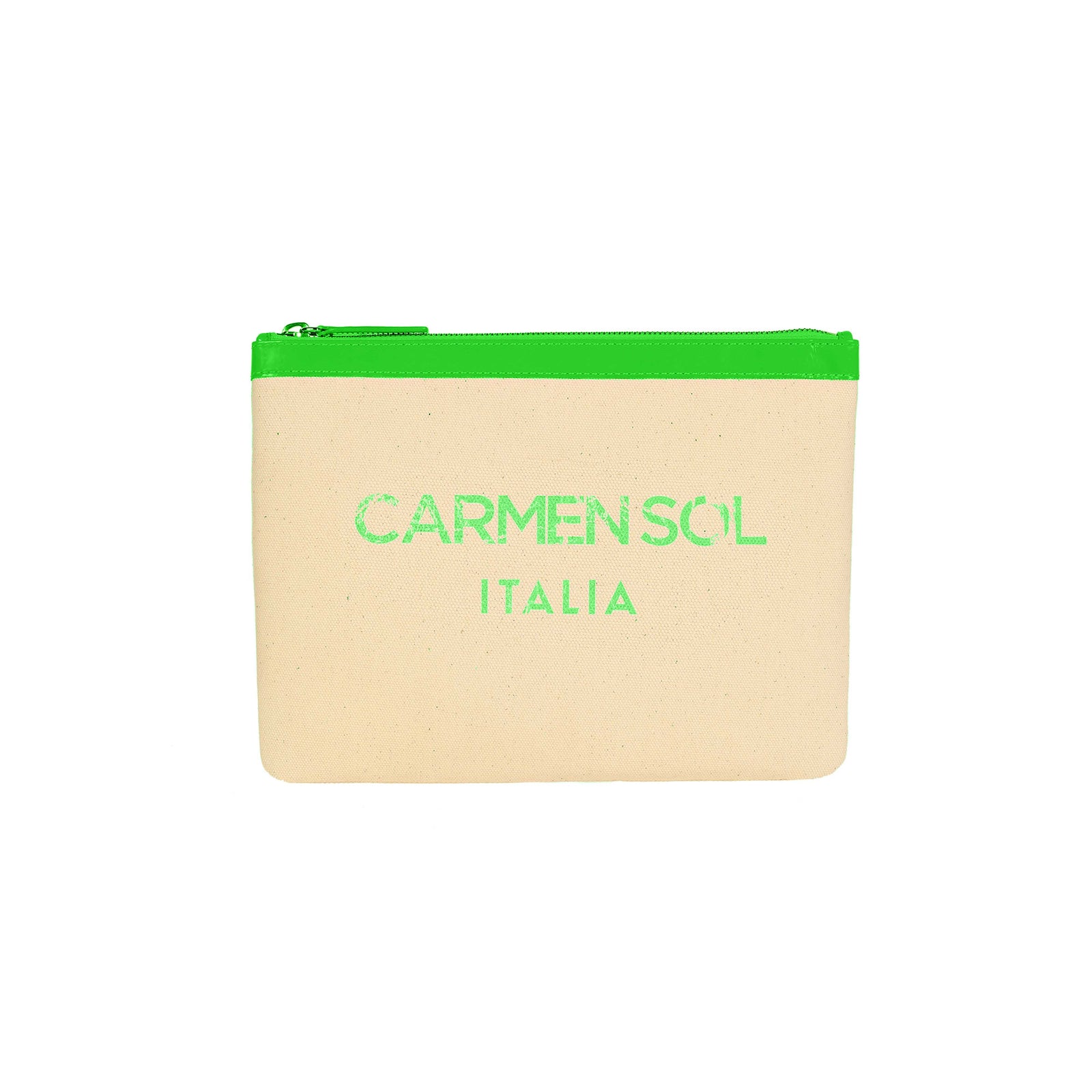 neon green Italian Purse from Carmen Sol