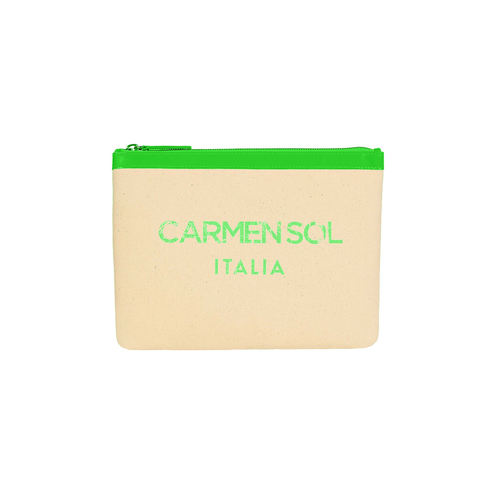 neon green Italian Purse from Carmen Sol