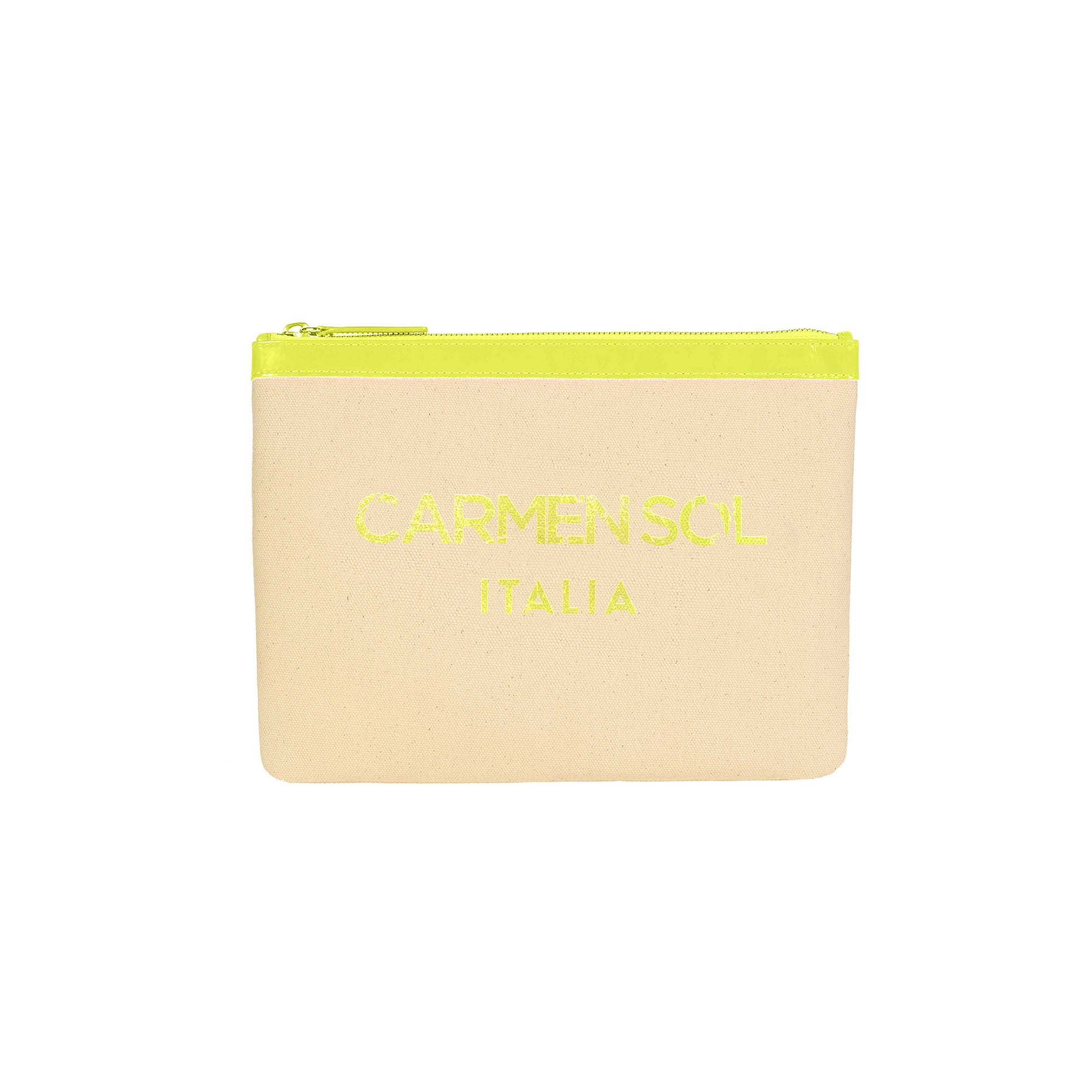 neon yellow canvas purse perfect for any outfit