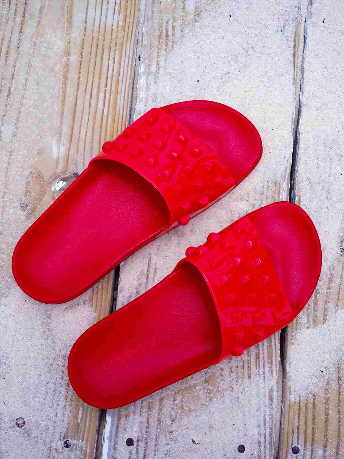 Buy Franco Red Jelly slides, Red Slides, summer flip-flop